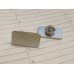 Insigna cu pin dreptunghiulara 26x15 mm argintie
