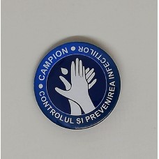 Insignă personalizata rotunda 32mm