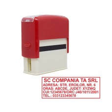 Ștampilă asociatie 18x47mm