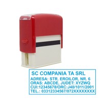 Ștampilă firmă 23x59mm