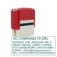 Ștampilă firmă 30x69mm