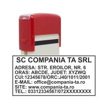 Ștampilă firmă 37x75mm